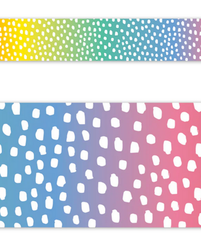Messy Dots on Rainbow EZ Border