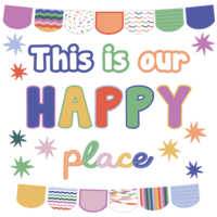 Color Crush This Is Our Happy Place Mini Bulletin Board