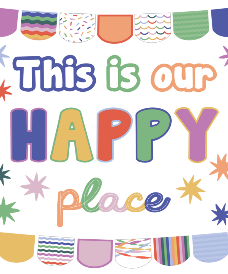 Color Crush This Is Our Happy Place Mini Bulletin Board