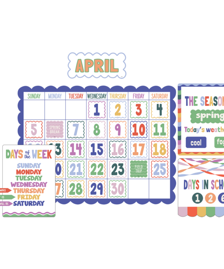 Color Crush Calendar Bulletin Board
