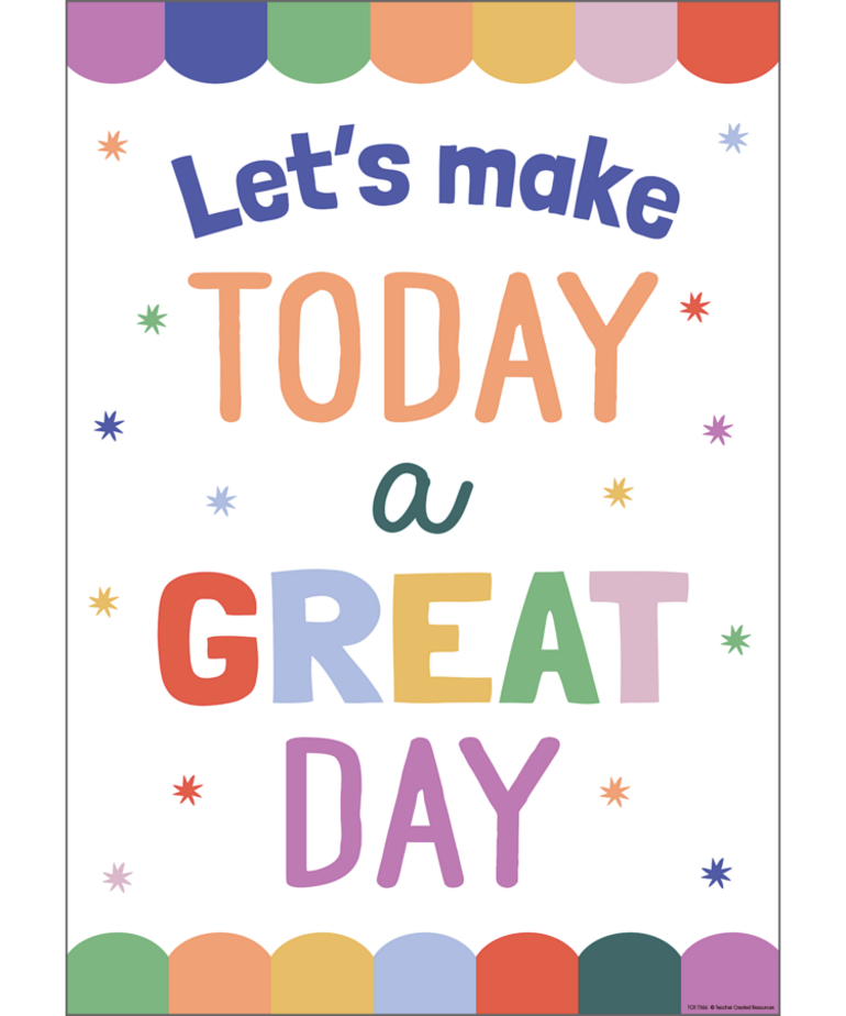 Let's Make Today A Positive Day Poster