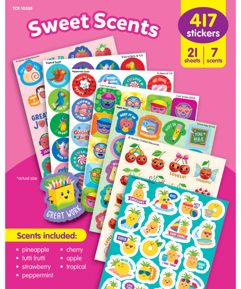 Sweet Scents Smelly Sticker Variety Pack