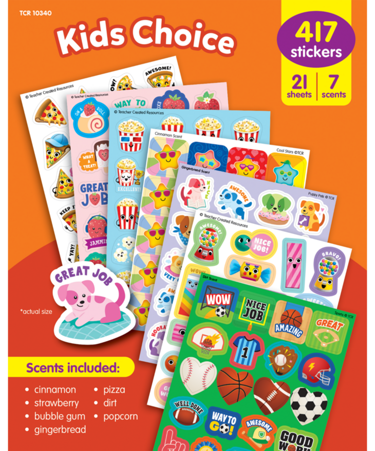 Kid's Choice Smelly Sticker Variety Pack