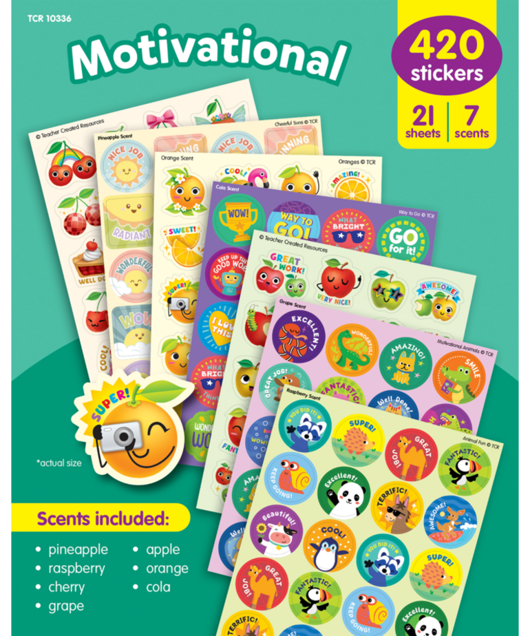 Motivational Smelly Stickers Variety Pack
