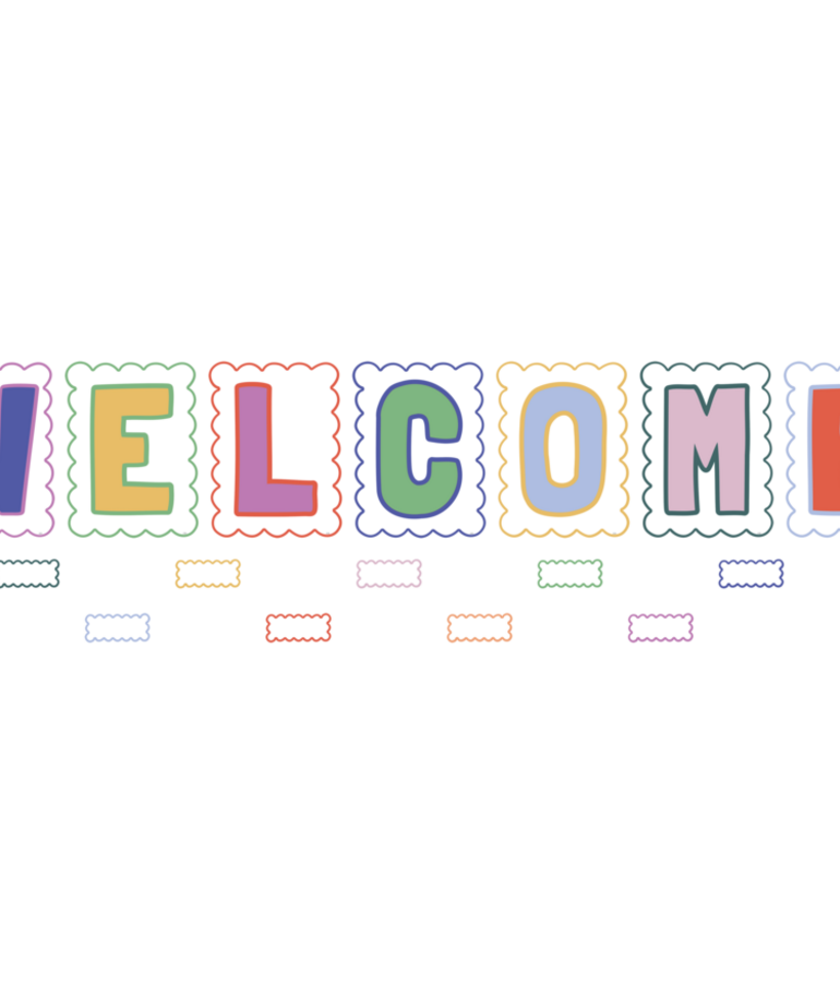 Color Crush Welcome Bulletin Board