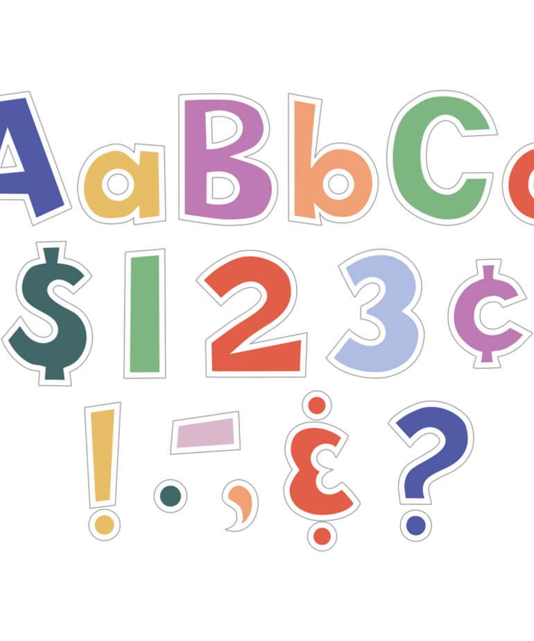 Color Crush 4" Fun Font Letters