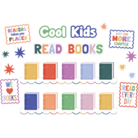 Color Crush Cool Kids Read Books Mini Bulletin Board
