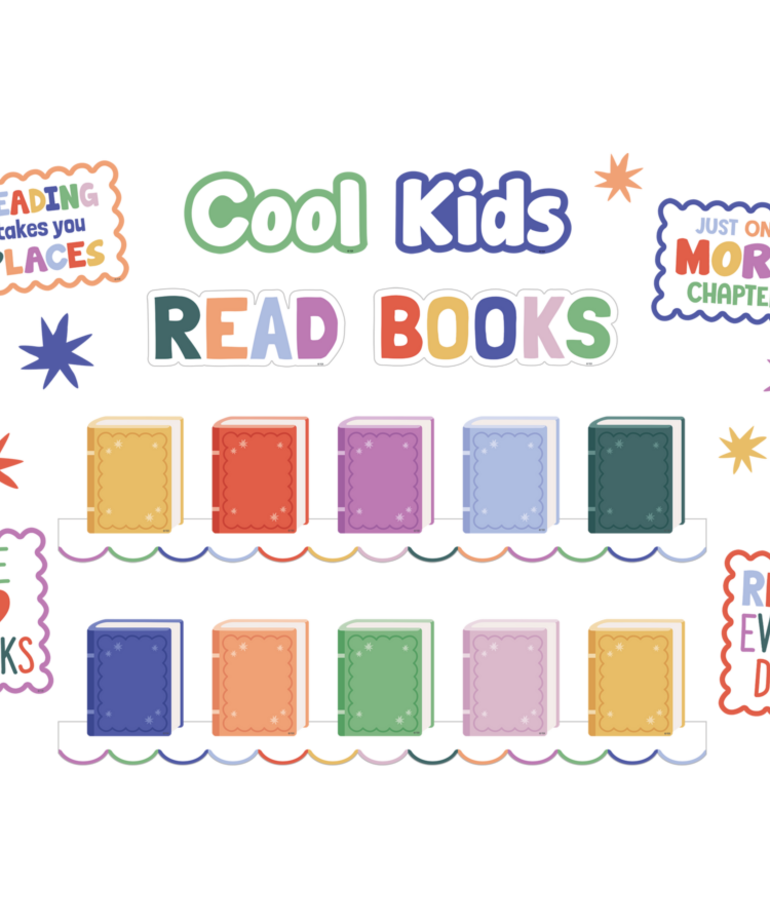 Color Crush Cool Kids Read Books Mini Bulletin Board