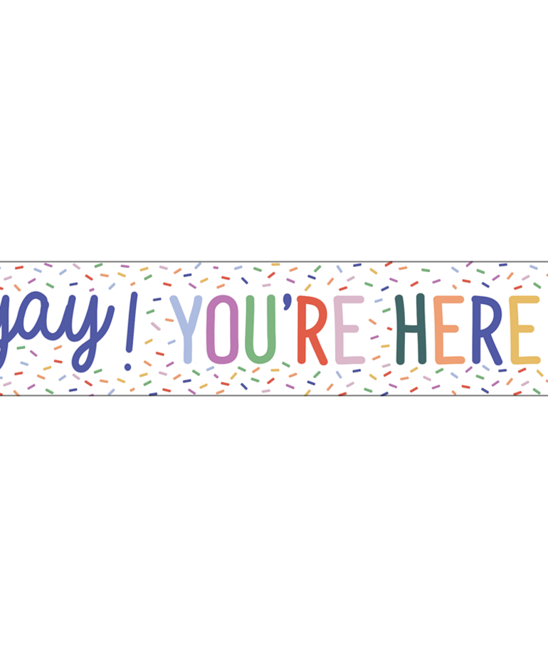 Color Crush Yay! You're Here Banner