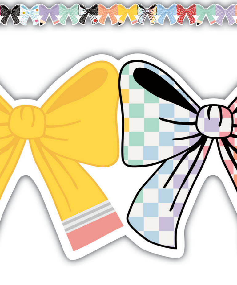 Cool for School Bows Border