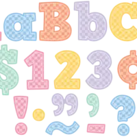 Cool for School Checkered Letters 4"