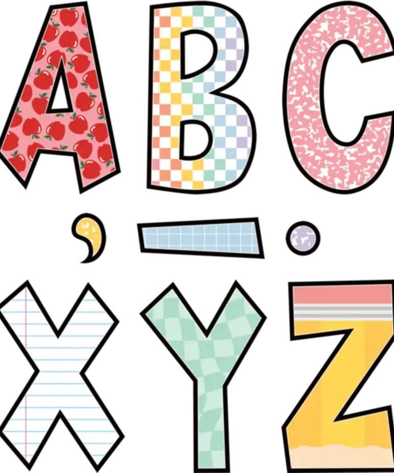Cool for School 7" Letter