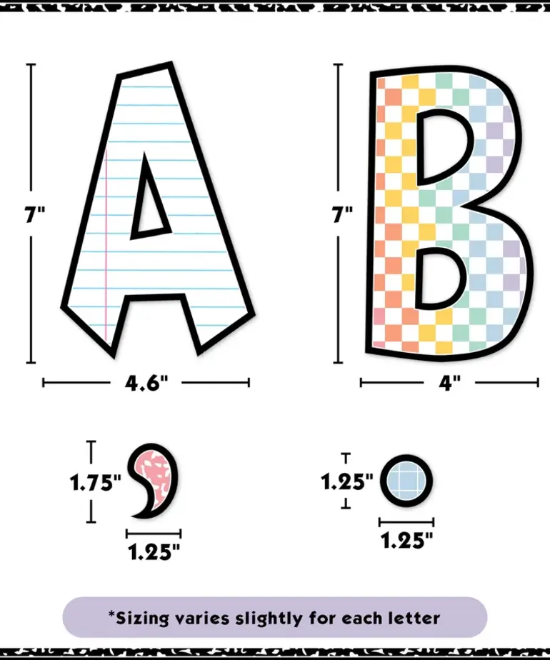 Cool for School 7" Letter