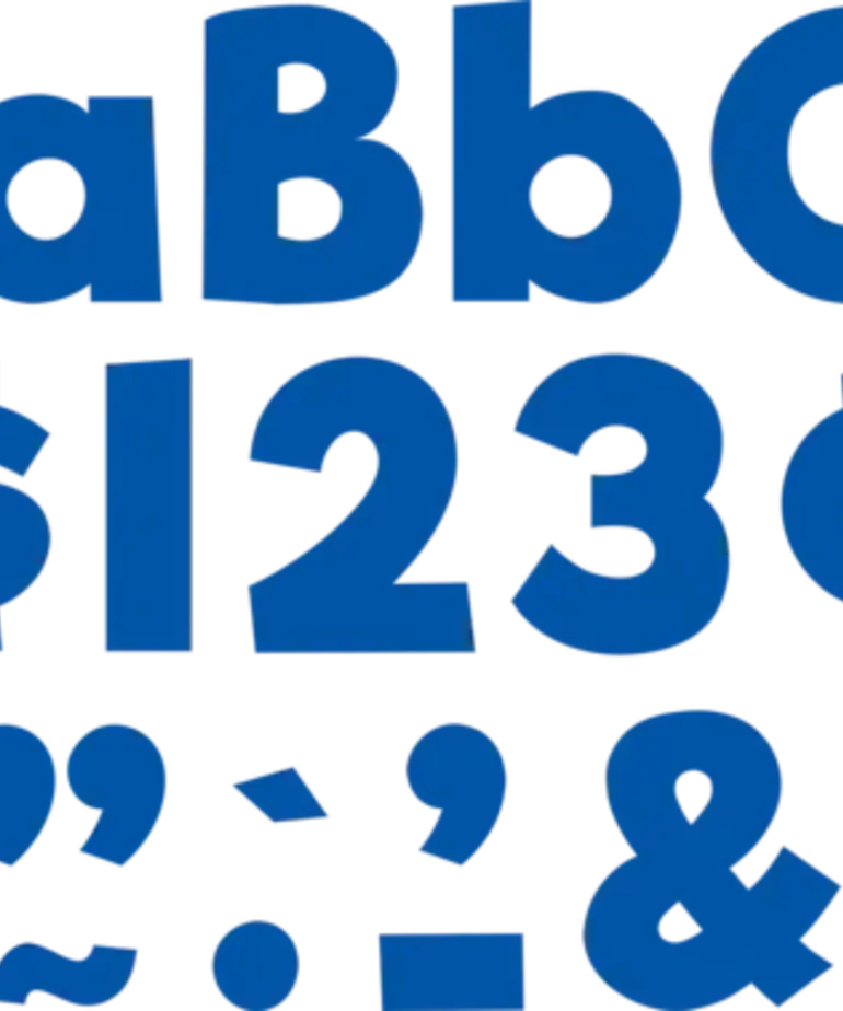 Everyday 4" Letter Blue