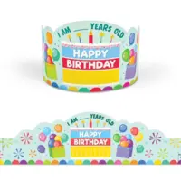 Colorful Happy Birthday Crowns