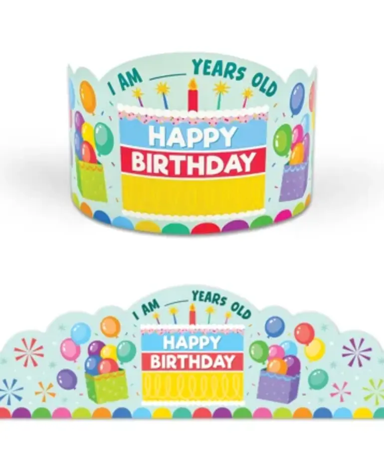 Colorful Happy Birthday Crowns