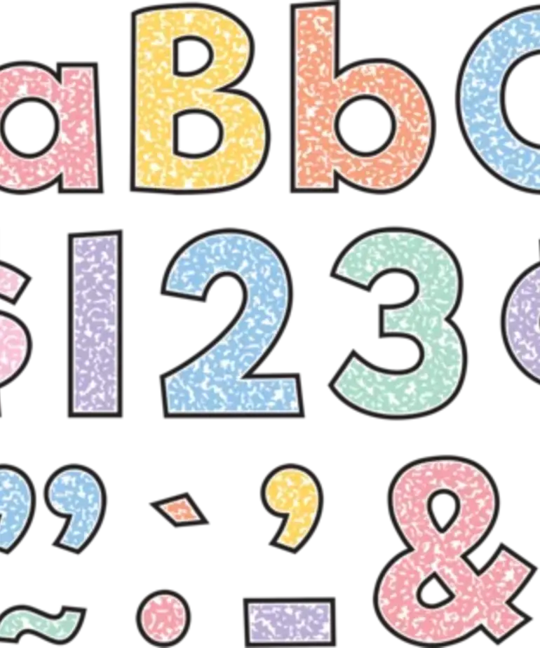 Colorful Compostion 4" Everyday Letter