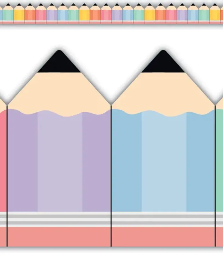 Cool for School Pencils Border