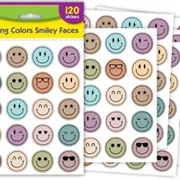 Calming Colors Smiley Faces Stickers