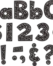 Composition 4" Fun Font Letters