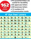 Composition 4" Fun Font Letters