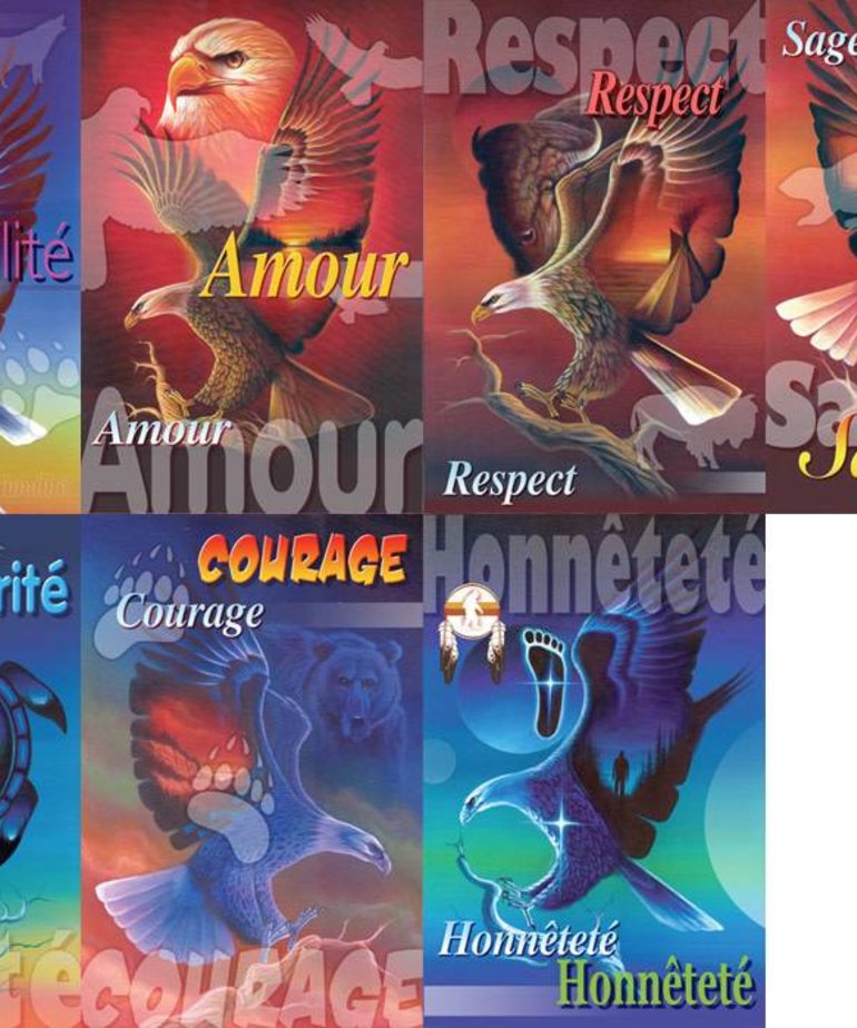 French Poster set - Seven Teachings
