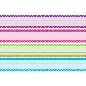 Bright Colors Polka Dot Sentence Strips