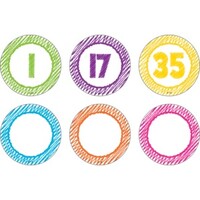 Scribbles Numbers Magnetic Accents