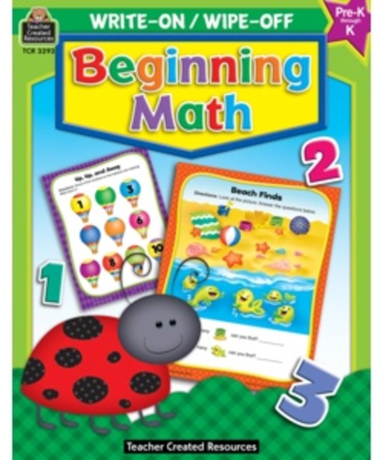 Beginning Math Write-On Wipe-Off Book