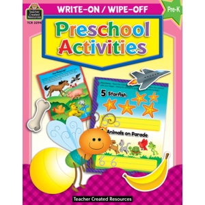 Preschool Activities Write-on Wipe-Off Book