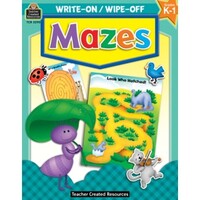 Mazes Write-on Wipe-Off Book
