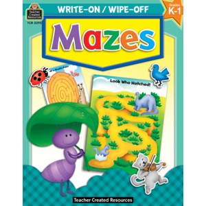 Mazes Write-on Wipe-Off Book