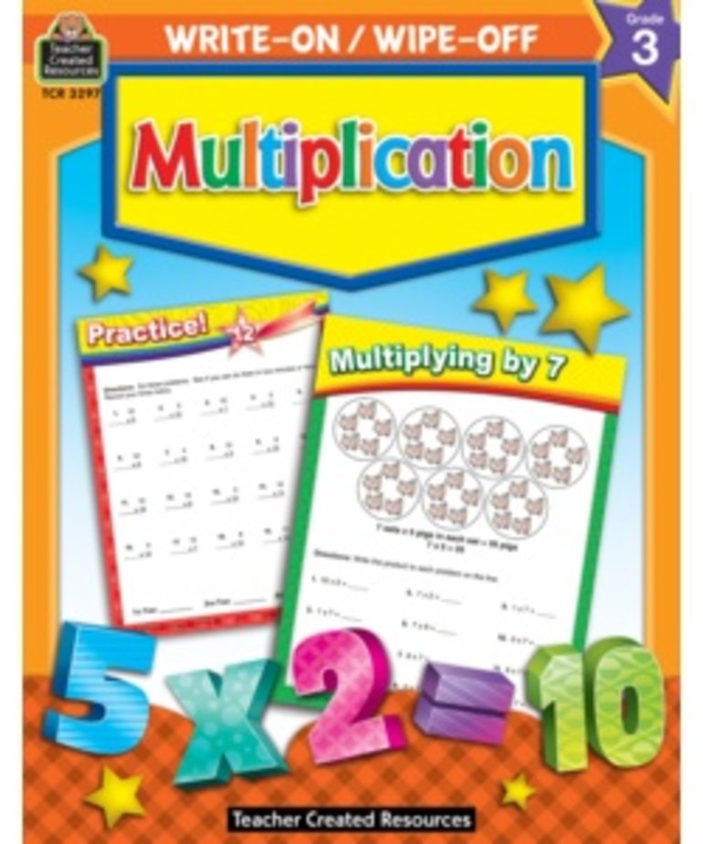 Multiplication Write-on Wipe-Off Book