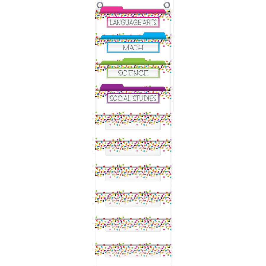 10 Pocket File Storage Pocket Chart