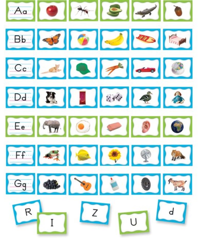 Alphabet Pocket Chart Cards