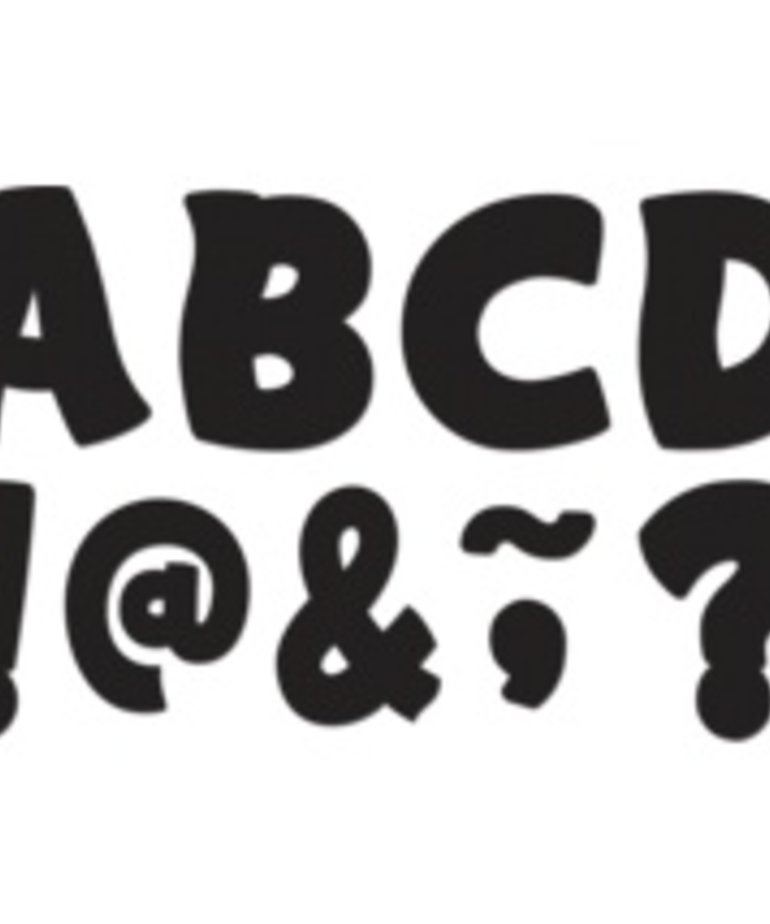 Black Funtastic Font 3" Magnetic Letters