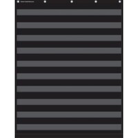 Black 10 Pocket Chart