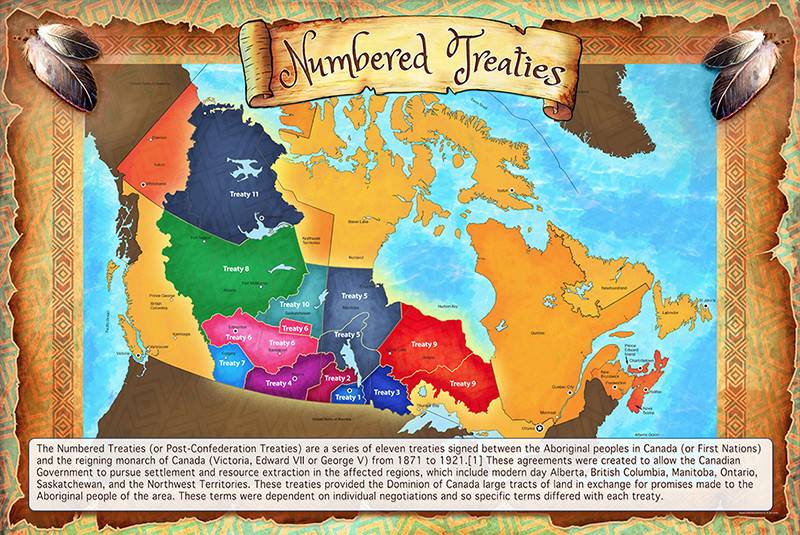 Numbered Treaties Map