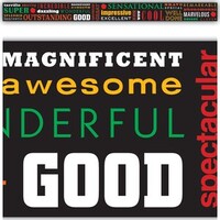 Positive Words Subway Art Border Trim