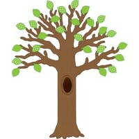 Big Tree With Polka Dot Leaves Bulletin Board Display