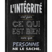 French Poster - L'Integrite