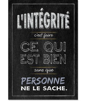 French Poster - L'Integrite