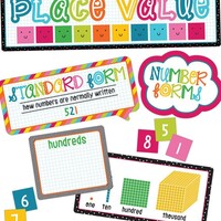 School Pop Place Value Mini Bulletin Board Set