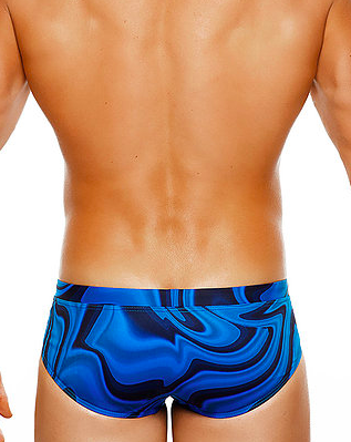 Baja Boy Brief - Marble Blue