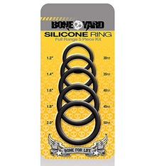 Boneyard - Silicone Ring 5Pcs Kit Black
