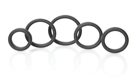 Boneyard - Silicone Ring 5Pcs Kit Black