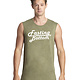 Fasting Bottom, Muscle Tank, Military Green