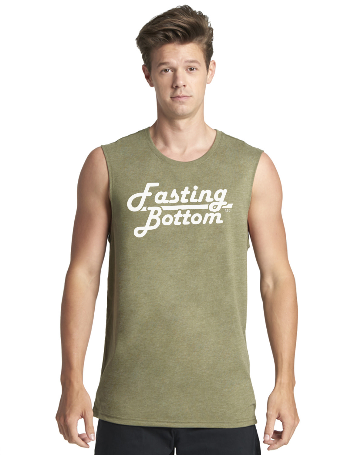 Fasting Bottom, Muscle Tank, Military Green