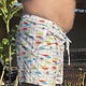 Mid Century Swim Pocket Short, White