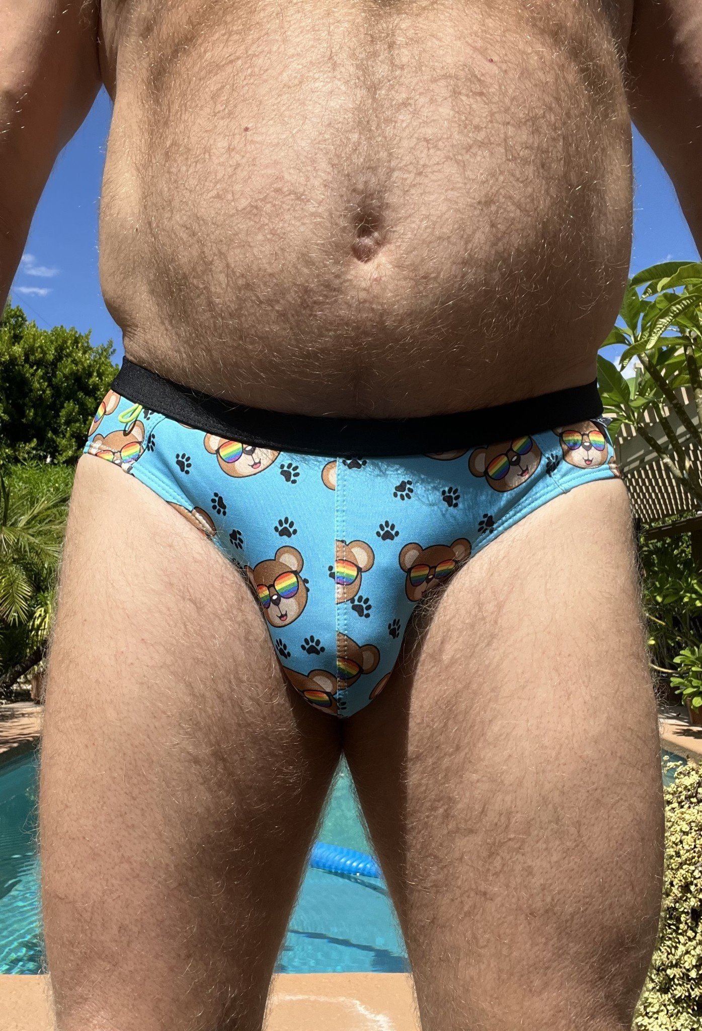 Swim Brief, Bears in Pride Sunglasses